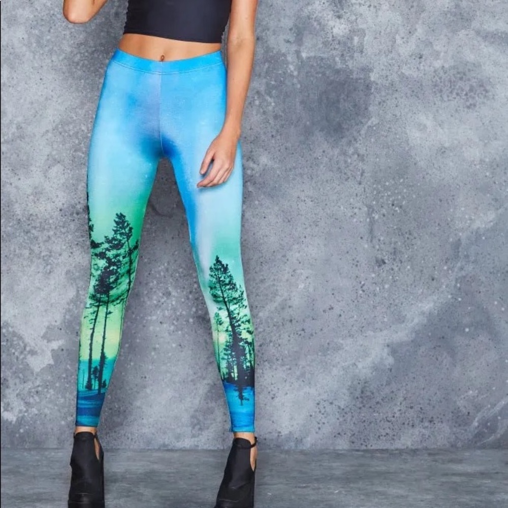 Blackmilk aurora forest space star celestial leggings M Medium